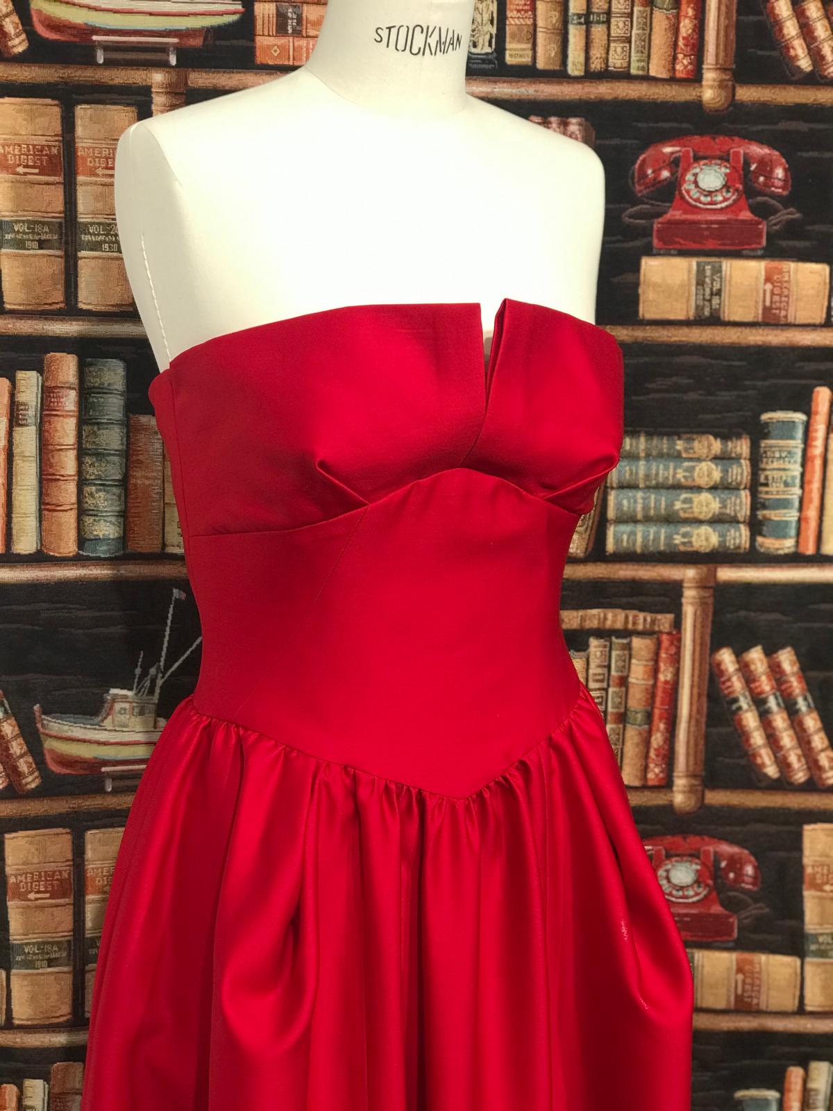 Strapless Full Skirt Dress